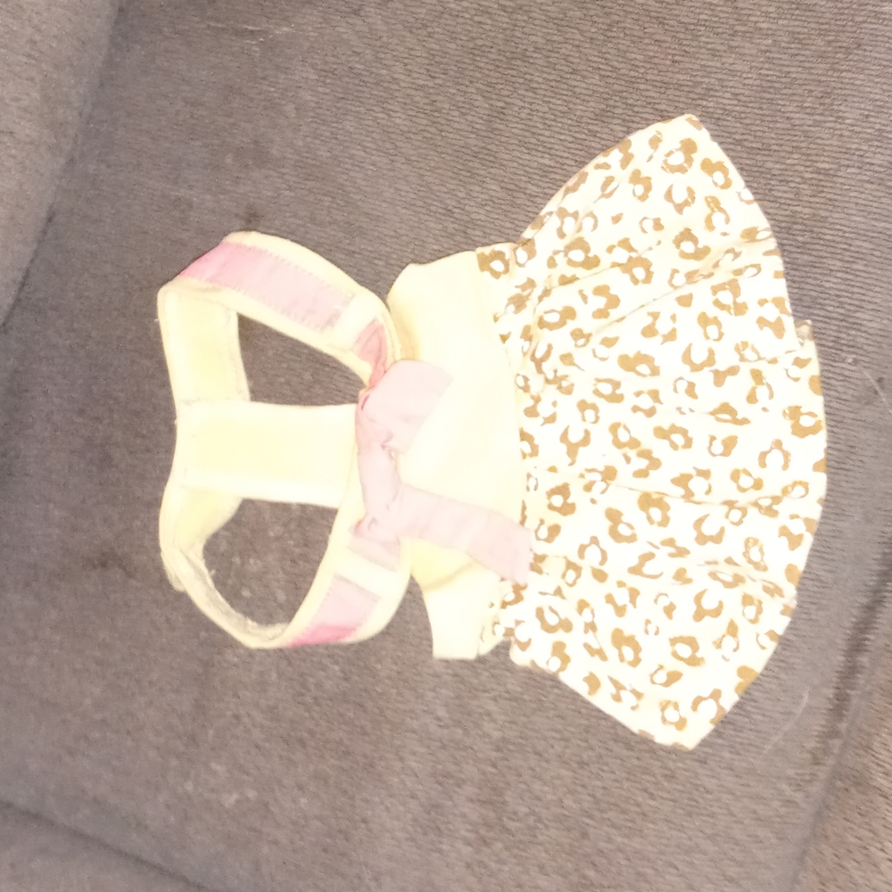 A leopard dress for little doggy girl